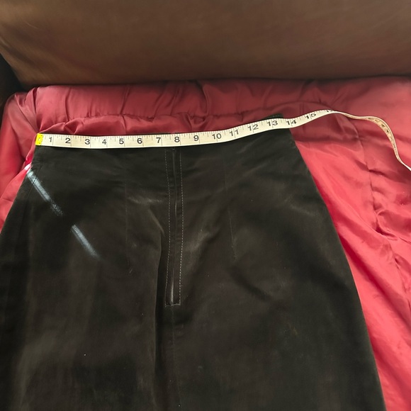 Vintage North Beach Leather Black Suede Pencil Skirt size 11/12. Runs small - Picture 3 of 9